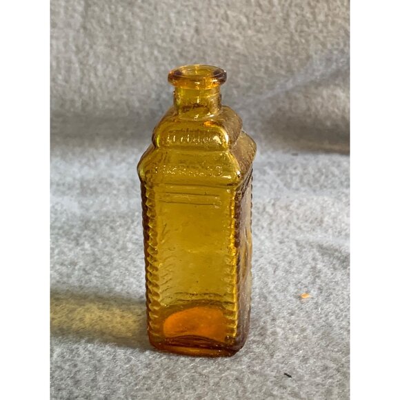 Phila Berrings Apple Bitters Bottle Decanter Amber Miniature Bottle Vintage - Picture 2 of 8